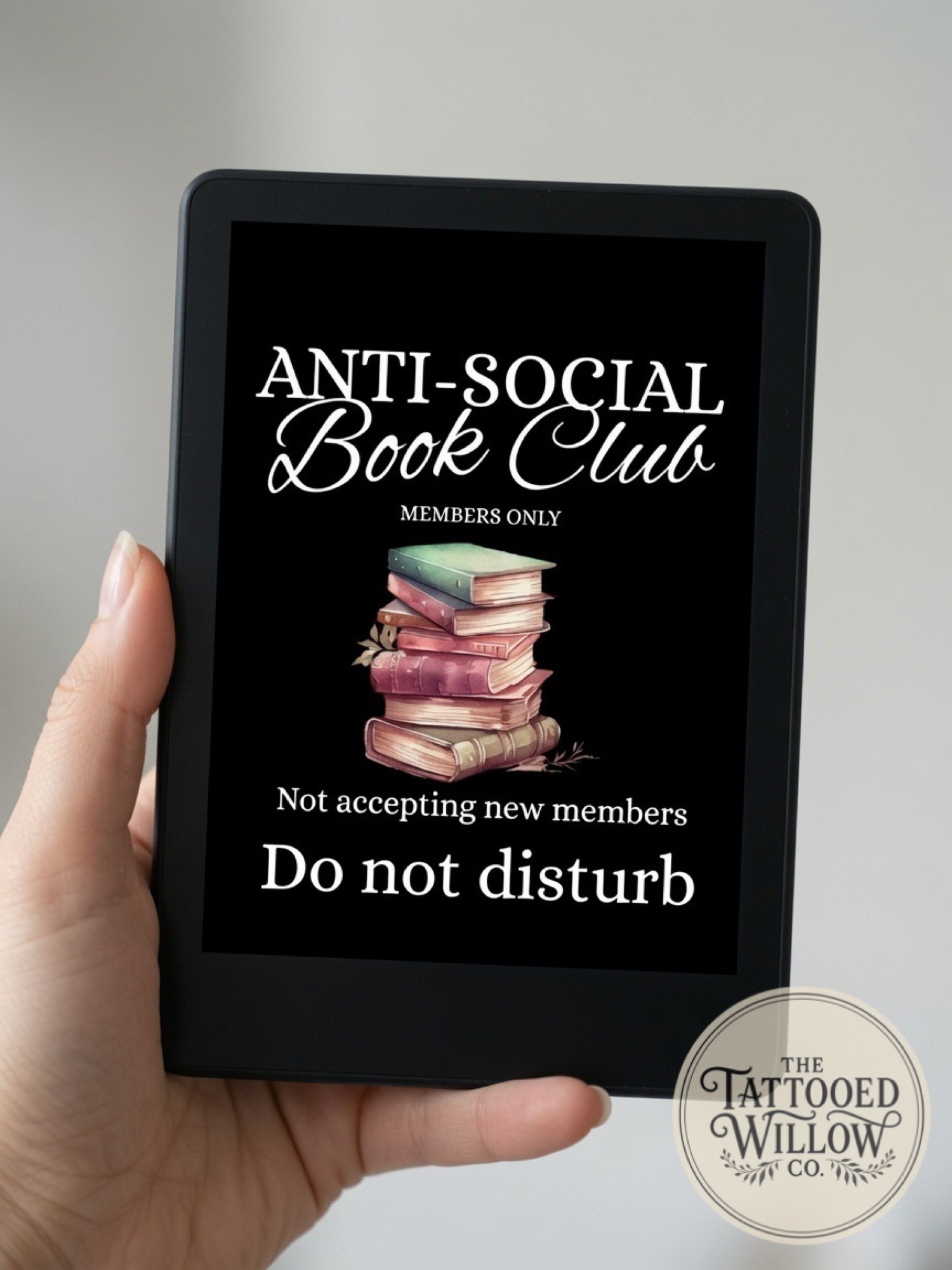 Anti-Social Book Club held in hand