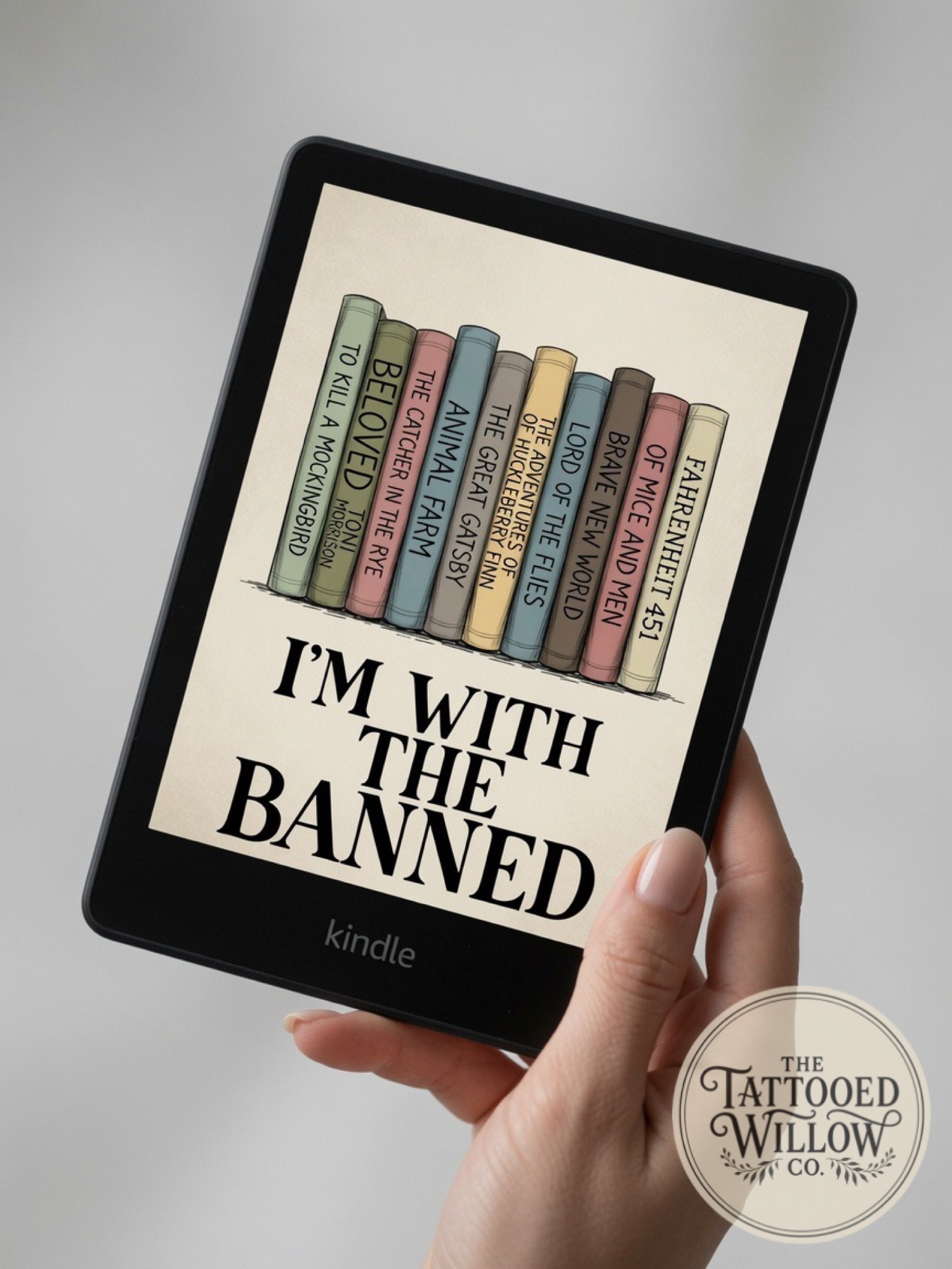 Banned Books Lock Screen – I’m With The Banned