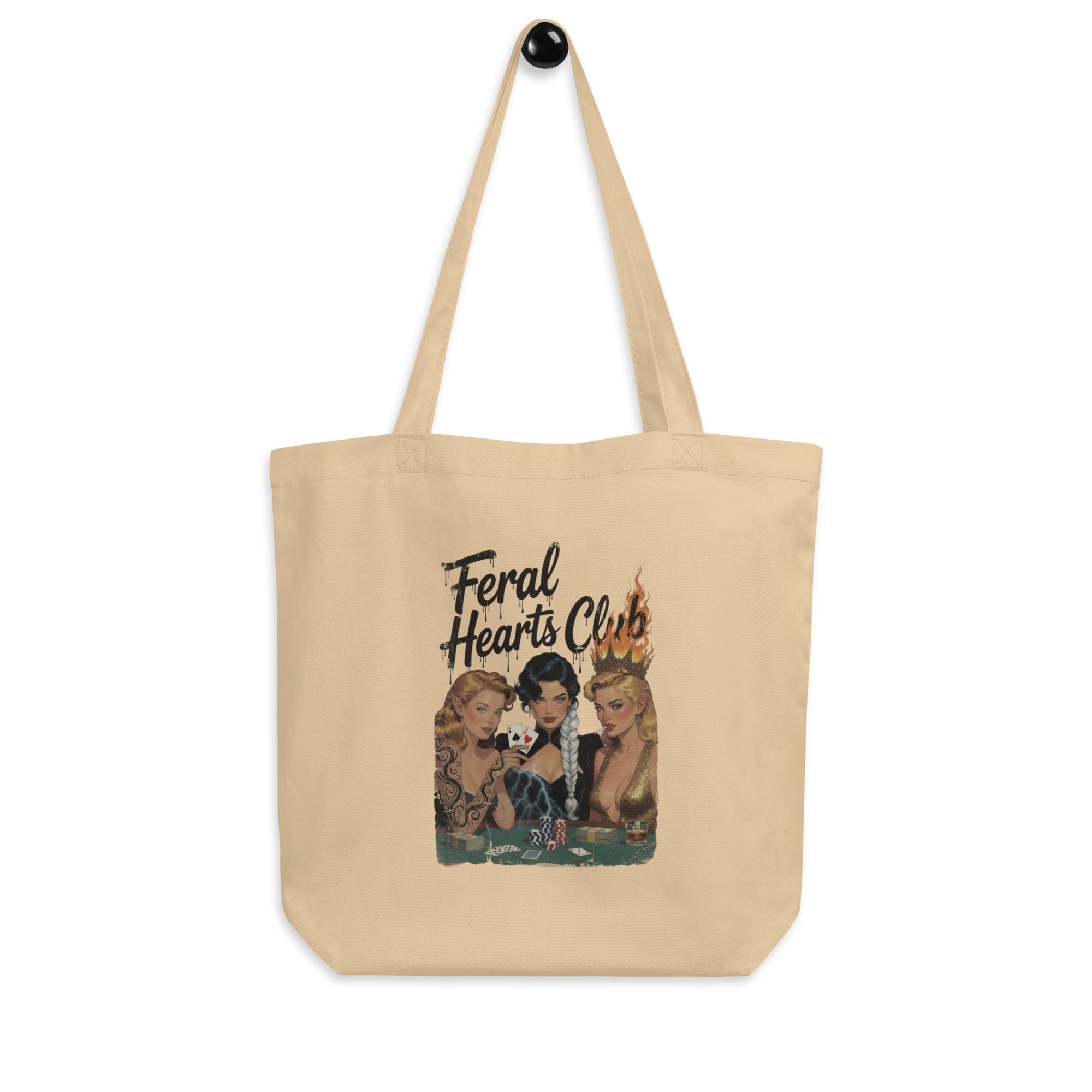 Feral Hearts Club Tote flat