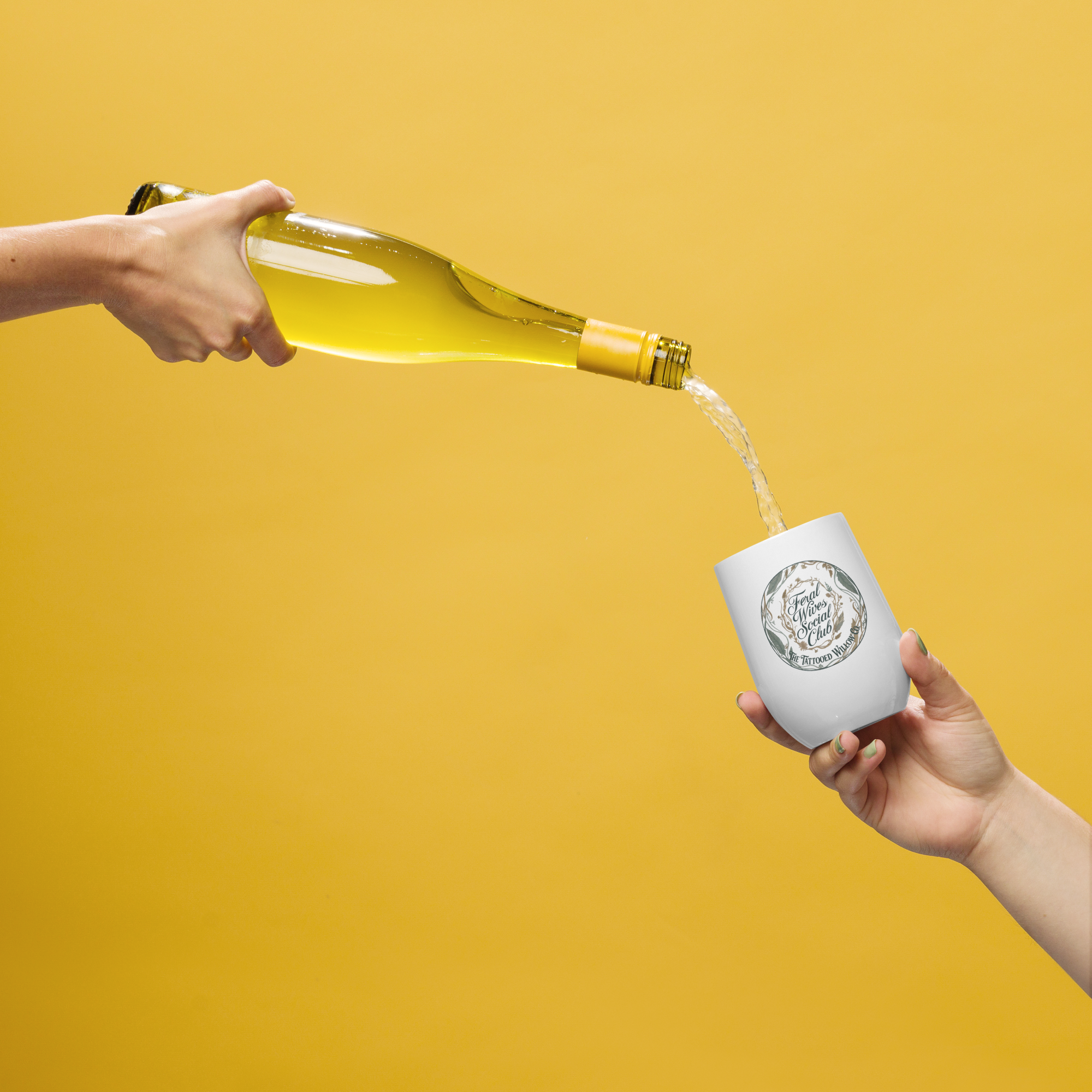 Feral Wives Social Club Wine Tumbler lifestyle